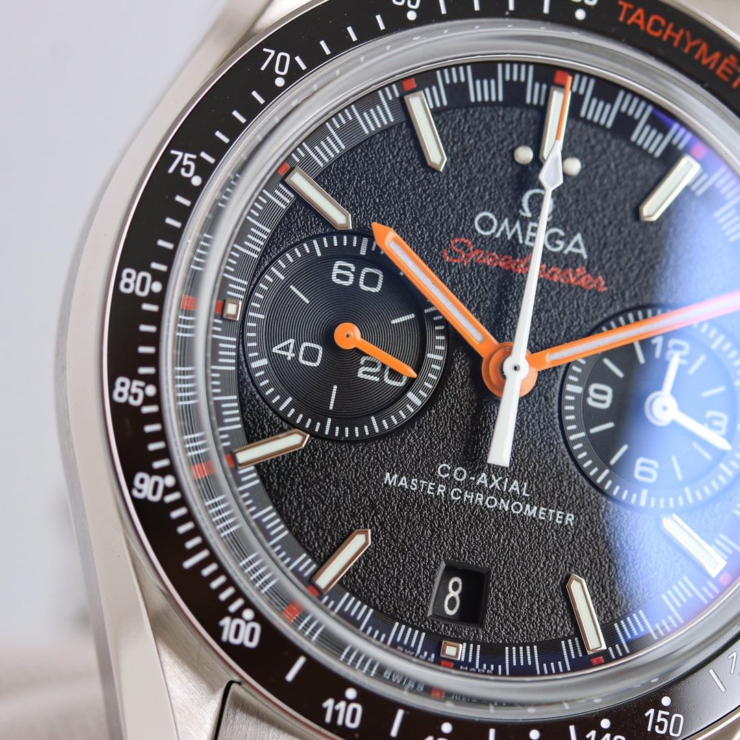 Chronograph -Frosted Face - Black Ceramic- 316L Steel- Automatic - 44mm