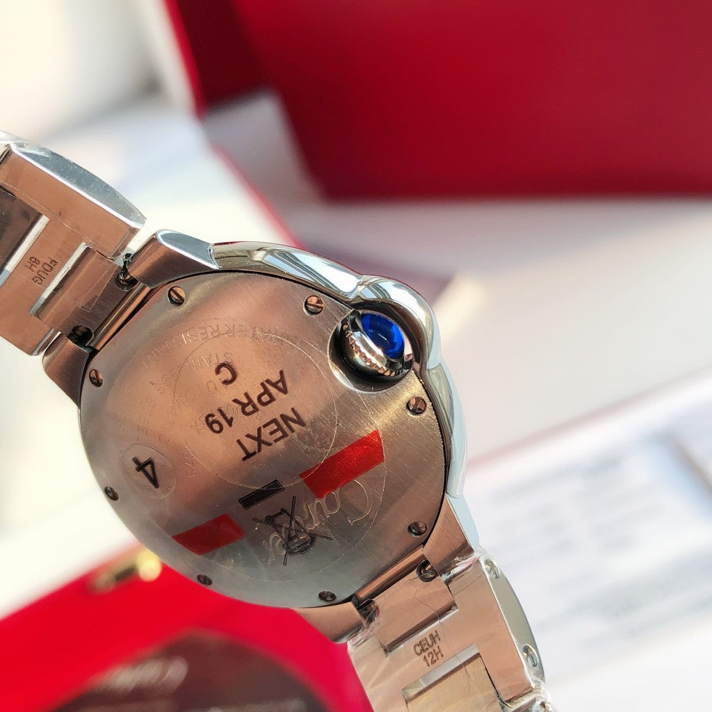 LADY -White Silver- 316L Steel - Quartz - 33mm