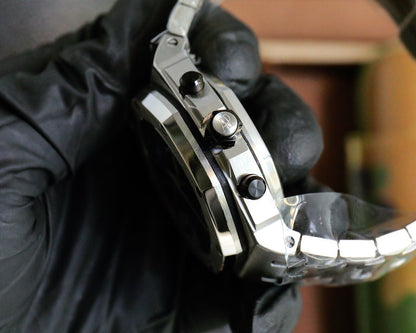 Chronograph- L Size -Blue Ceramic- 904L Steel - Automatic - 44mm