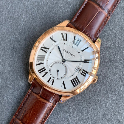 904L Yellow gold - White- Brown Leather - Automatic - 40*41mm