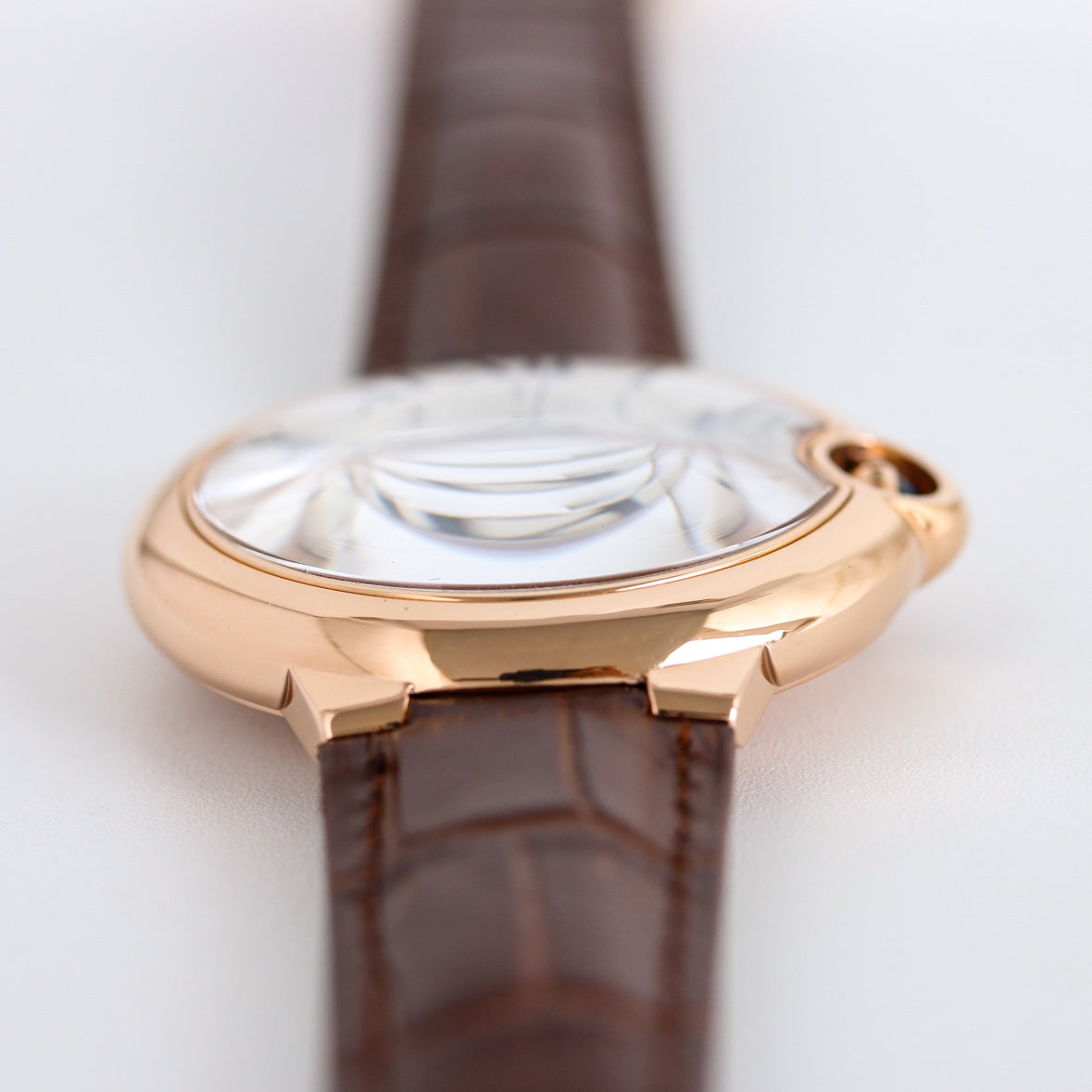 Yellow gold -White Silver - Brown Leather- Automatic - 36/42mm