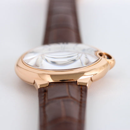 Yellow gold -White Silver - Brown Leather- Automatic - 36/42mm