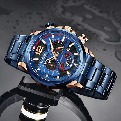 Blue - Rubber Automatic - 42mm