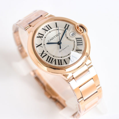 White - Rosegold - 904L Steel- Automatic - 36/42mm