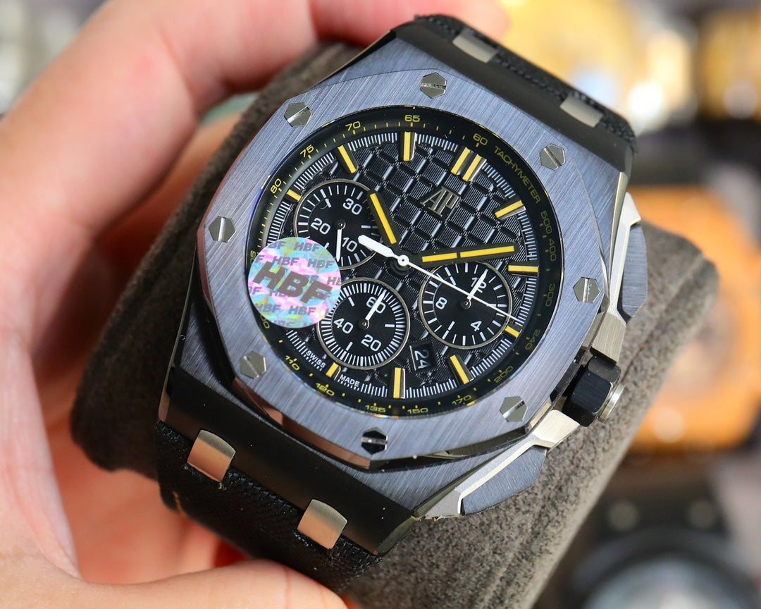 TOP! Black Ceramic Bezel - Black Rubber - Automatic - 44mm