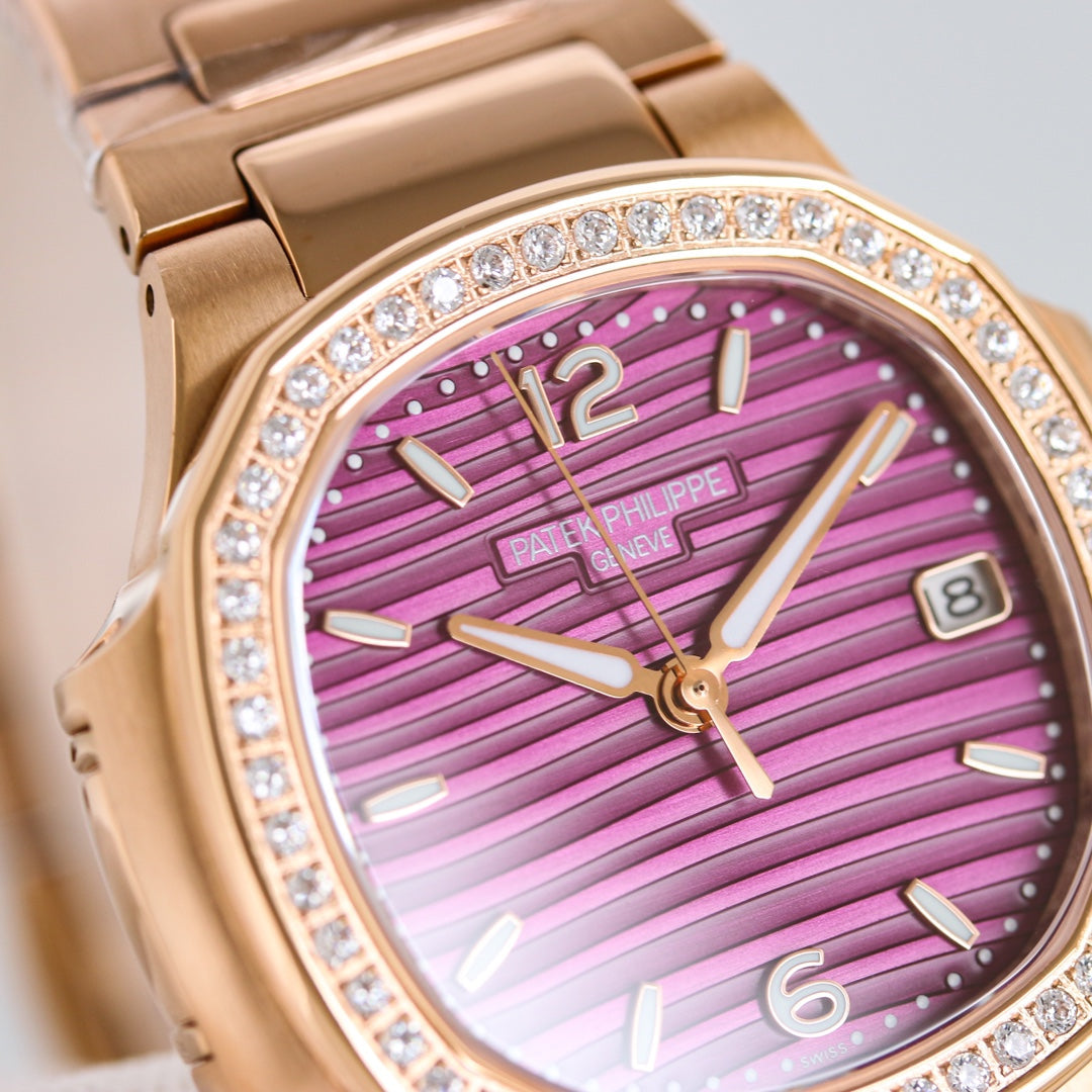 Lady - Purple - Rosegold 316L Steel - Automatic - 35mm