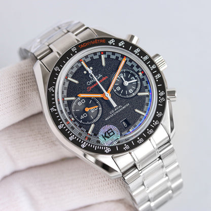 Chronograph -Frosted Face - Black Ceramic- 316L Steel- Automatic - 44mm