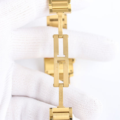 LADY- Bracelets & Mini Watch- Diamond Bezel -Yellowgold - 904L Steel- Quartz -21*25mm