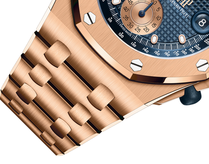 L Size -Blue OFFs - 904L Steel - Quartz- 43mm