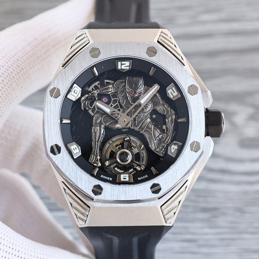 Tourbillon Black - Black Rubber - Automatic - 42mm