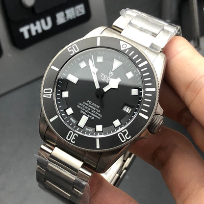 ZF Factory-Titanium - Black -Titanium Bracelet - Automatic - 42mm