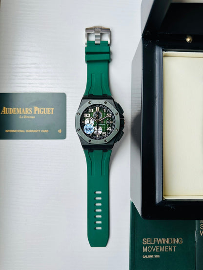 Green - Green Rubber- Automatic - 42mm