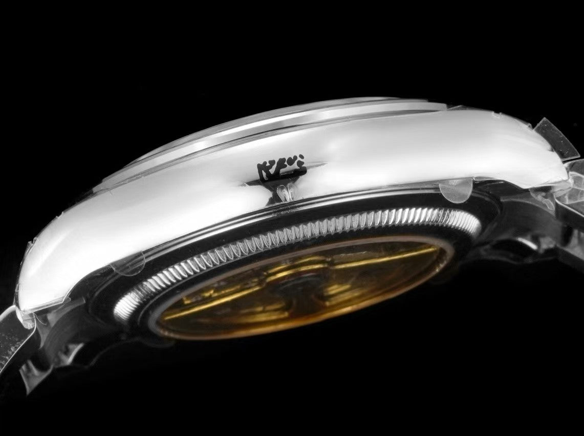 Chronograph -Black White - Silver 904L Steel- Automatic 4131 - 40mm