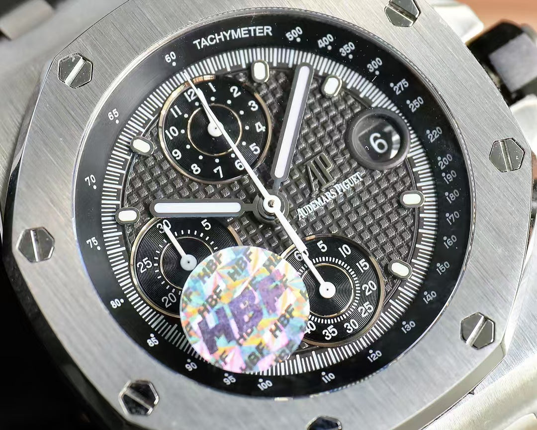 Chronograph-Grey Ceramic- Black Rubber - Automatic - 44mm