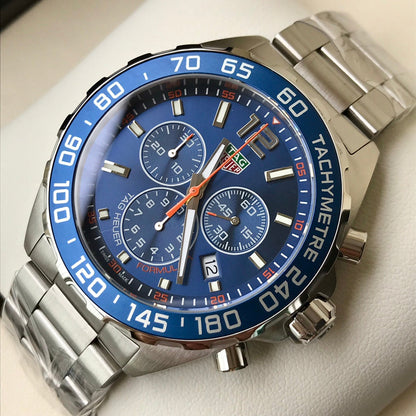 Chronograph - Blue - 904L steel - Quartz - 41mm