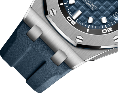 Blue Dial - Blue Rubber - 904L Steel - Automatic - 42mm