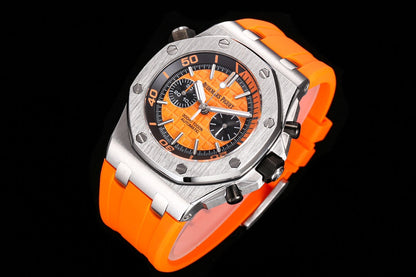 Chronograph -26703ST Orange - Rubber -Automatic - 42mm