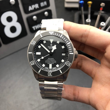 ZF Factory-Titanium - Black -Titanium Bracelet - Automatic - 42mm