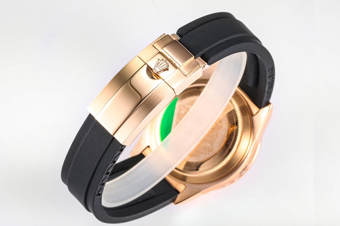 C-Factory -Grey Rosegold - Black Rubber - Automatic - 42mm