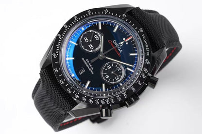 Chronograph -Moon back - Black - Black Rubber- Automatic - 44mm