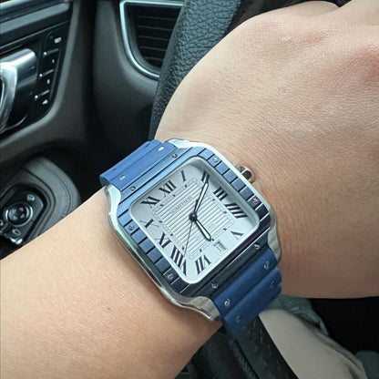 White Blue - Blue Rubber/White 904L Steel - Automatic - 47*40mm