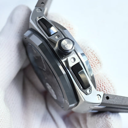 TOP! Blue Silver Ceramic Bezel - Blue Rubber - Automatic - 44mm