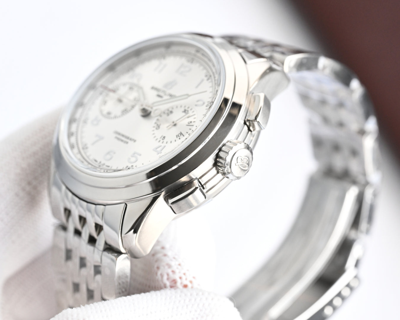 Chronograph - Silver White - Silver 316L Steel - Automatic - 42mm