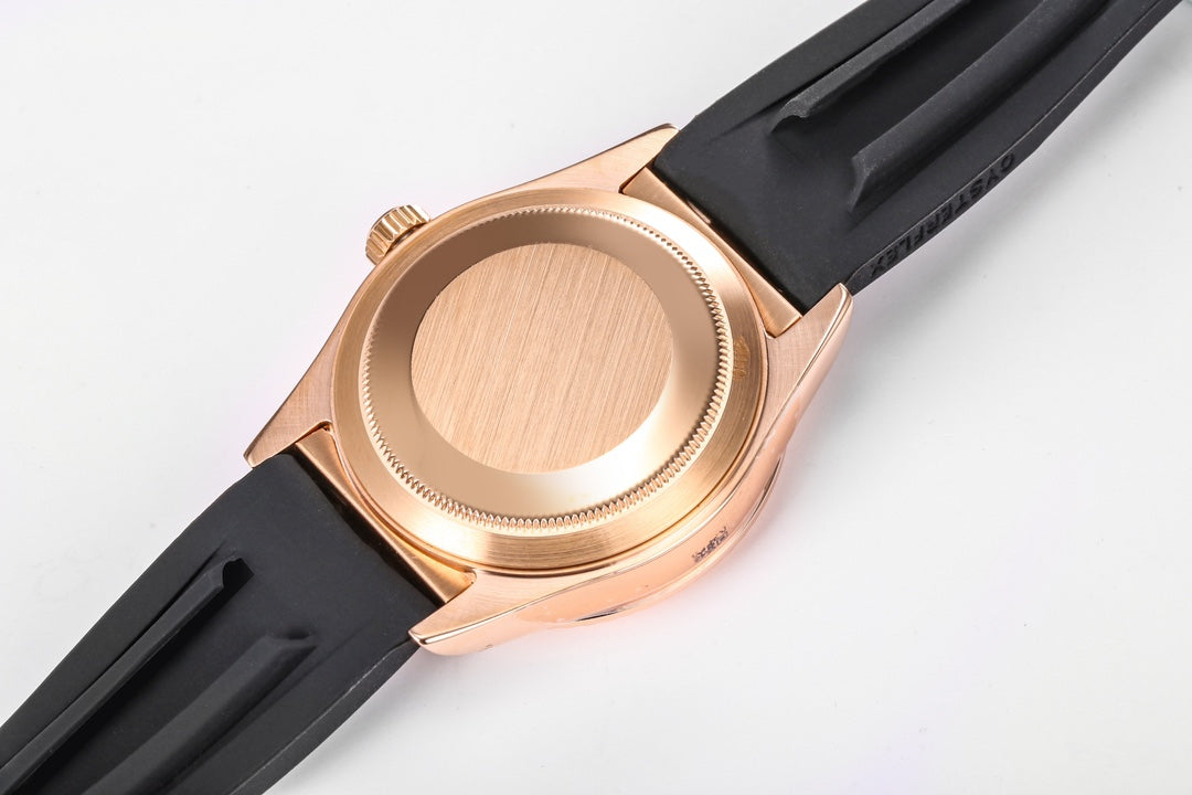 C-Factory -Grey Rosegold - Black Rubber - Automatic - 42mm