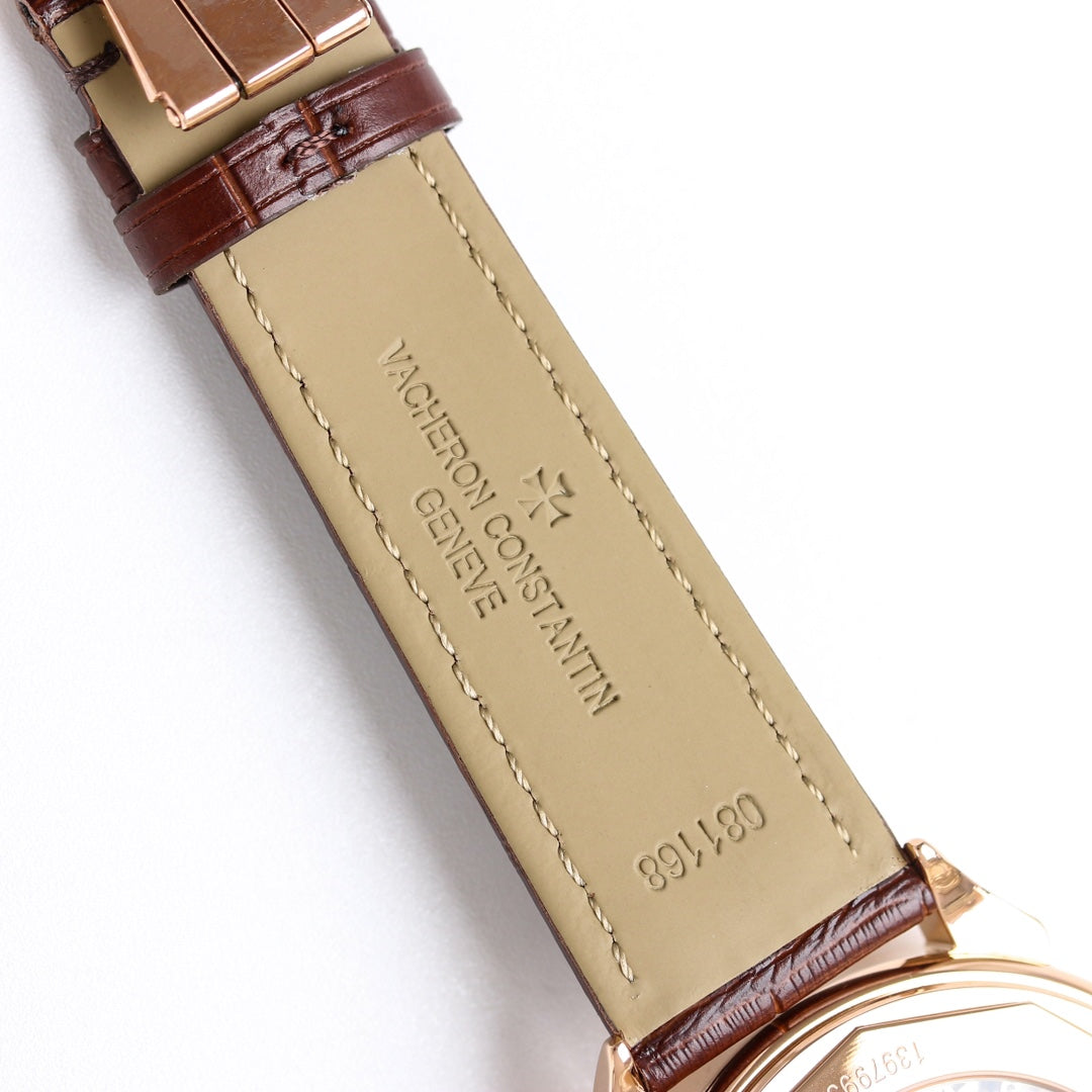 Chronograph - White 904L Steel -Brown Leather - Automatic - 42mm