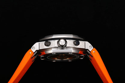 Chronograph -26703ST Orange - Rubber -Automatic - 42mm
