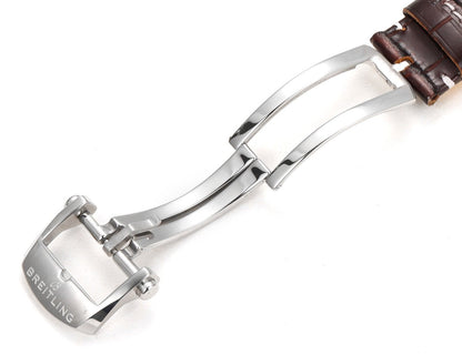 Chronograph - White Ceramic - Blue- N-Timer - Brown Leather - Automatic - 43mm