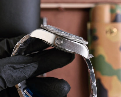 Black Silver - White 904L Steel - Automatic - 42mm