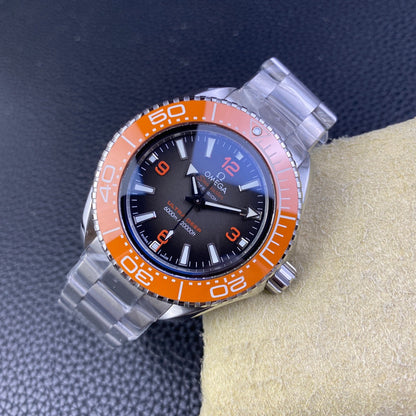 L Size Orange - Silver 904L Steel - Automatic - 45.5mm