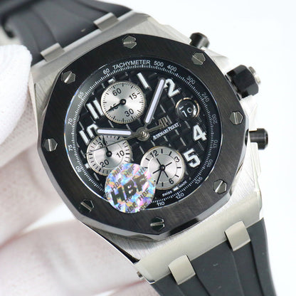 TOP! Black Ceramic Bezel - Black Rubber - Automatic - 44mm