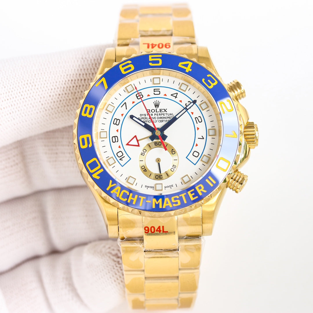 Chronograph - Yellow 904L Steel - Automatic - 44mm