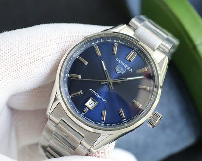 Blue - Silver 316L Steel - Automatic - 41mm