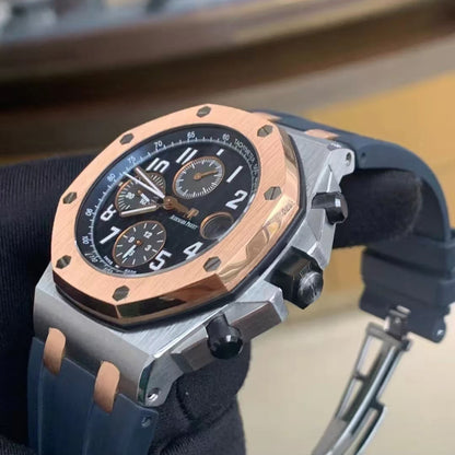 Chronograph - Yellow Ceramic Bezel - Blue Rubber - Automatic - 42mm