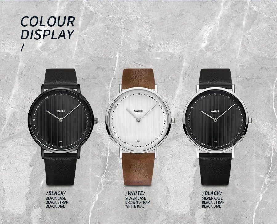 White - Black Leather - Automatic - 42mm