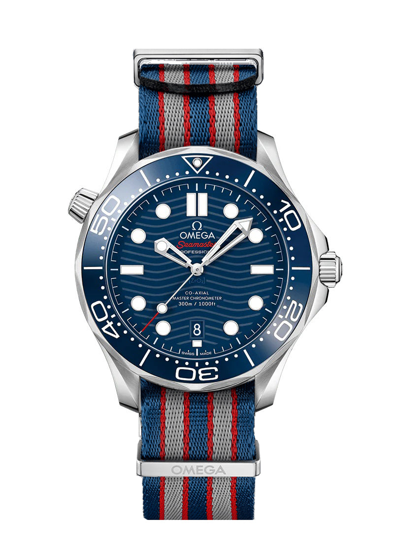 Blue Silver- Nylon canvas strap - Automatic - 42mm