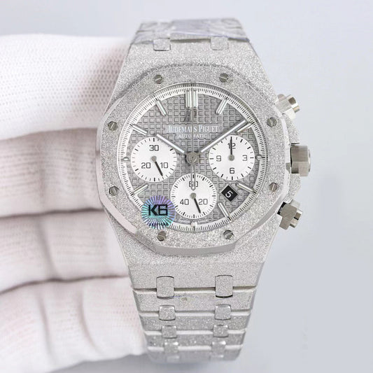 TOP! Frosted White - White Steel - Automatic - 41mm