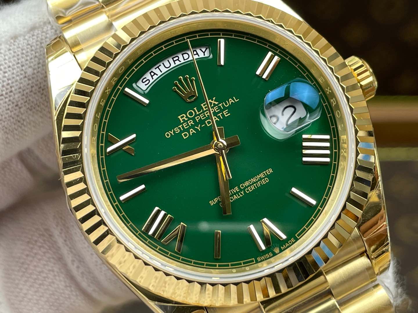 Green Yellow - Yellow Gold 904L Steel - Automatic - 40mm