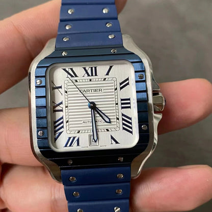 White Blue - Blue Rubber/White 904L Steel - Automatic - 47*40mm
