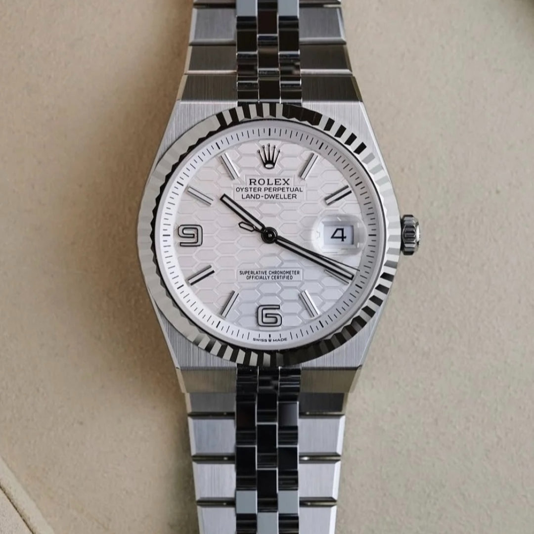 White -Ultra-thin -Silver 904L Steel- Automatic - 40mm