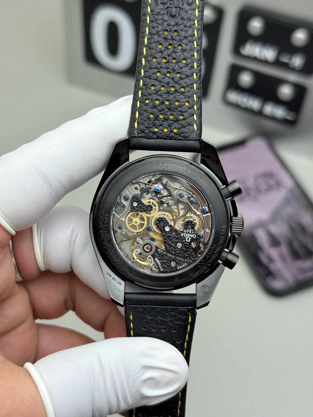 Chronograph -Hollow - Black 904L Steel - Black Rubber- Automatic - 42mm