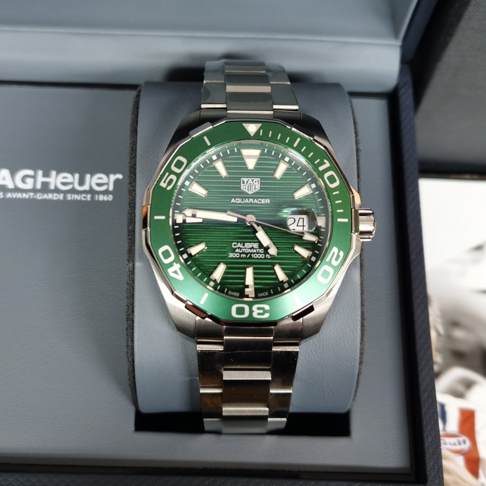Green -Silver 904L Steel - Automatic - 43mm