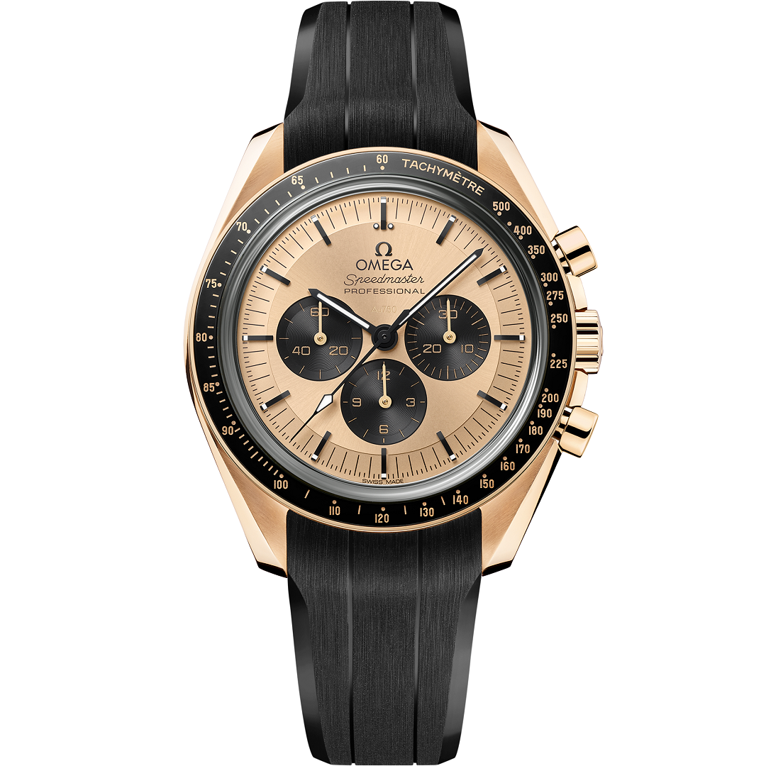 Chronograph -Yellowgold- Black Silver - Black Rubber- Automatic - 42mm